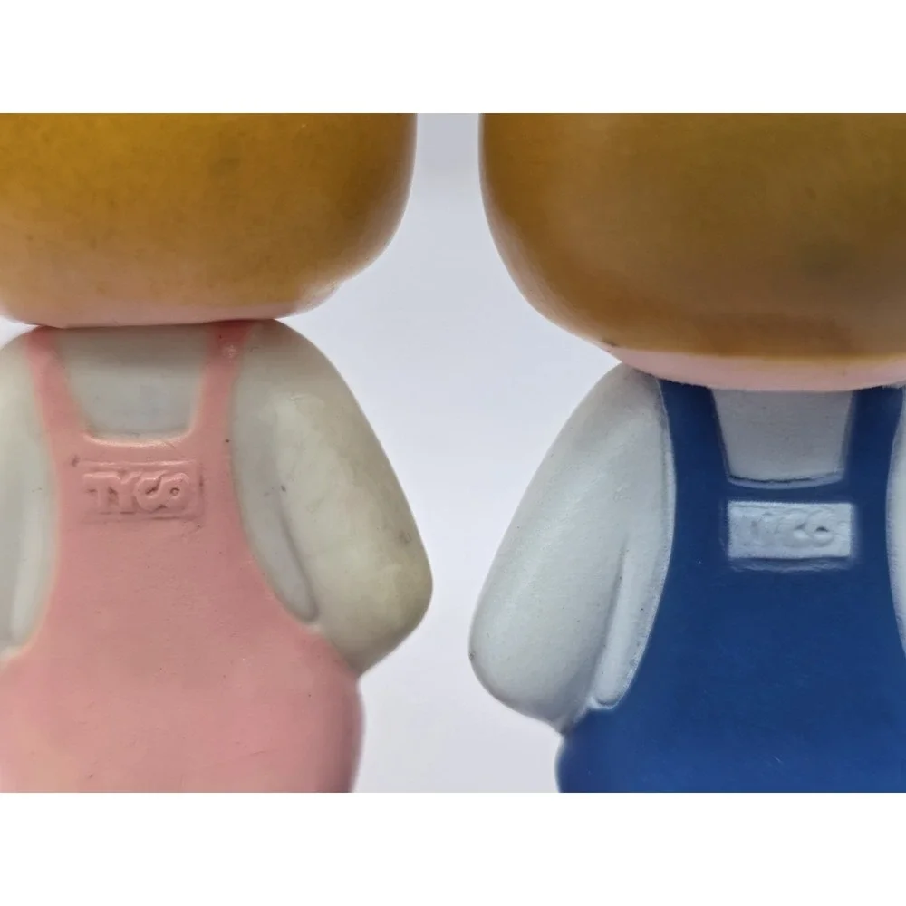 Vintage Tyco Super‎ Blocks Preschool People Figures Boy & Girl 3.5